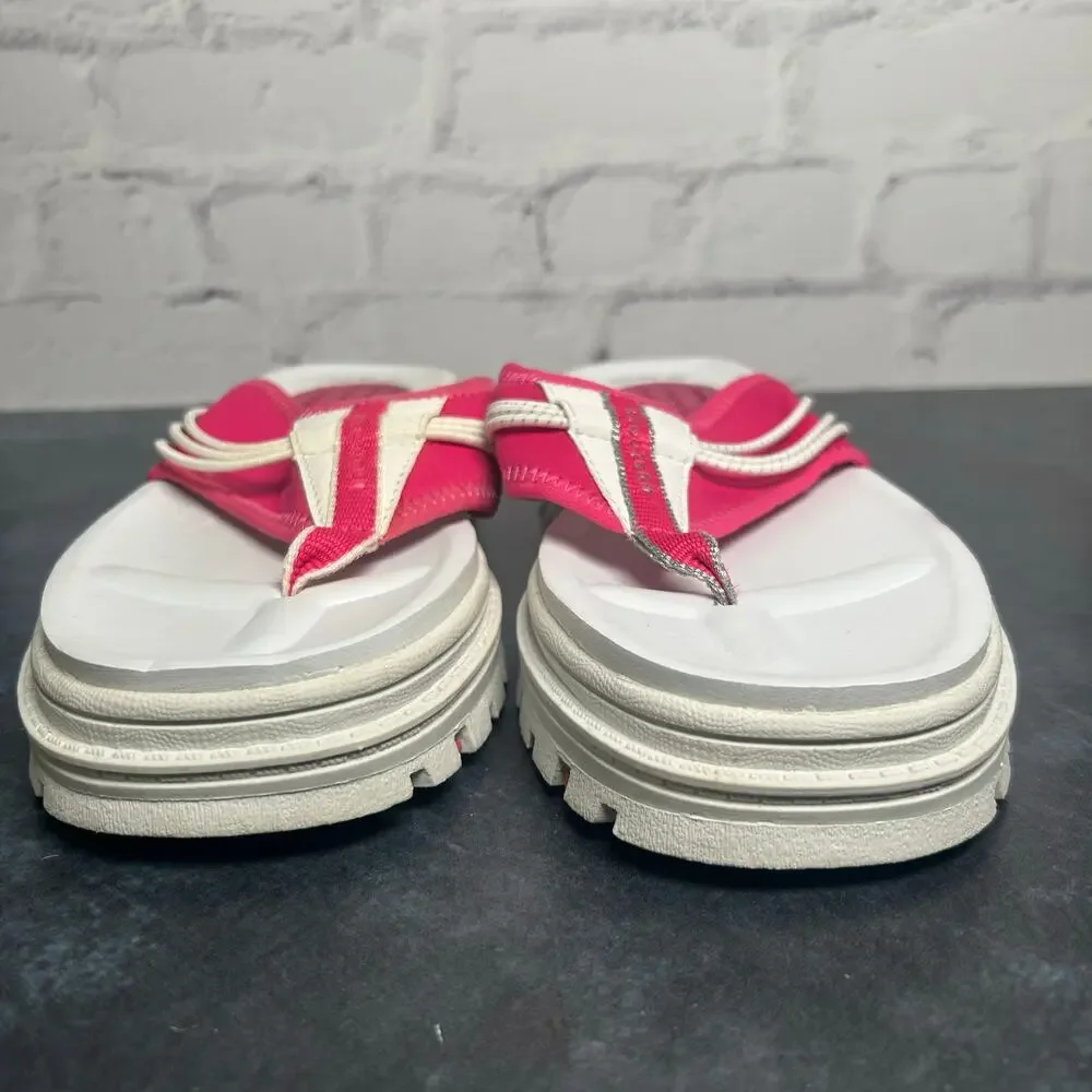 Skechers Y2K G-Tech Platform Flip Flops Neoprene Pink Size 8